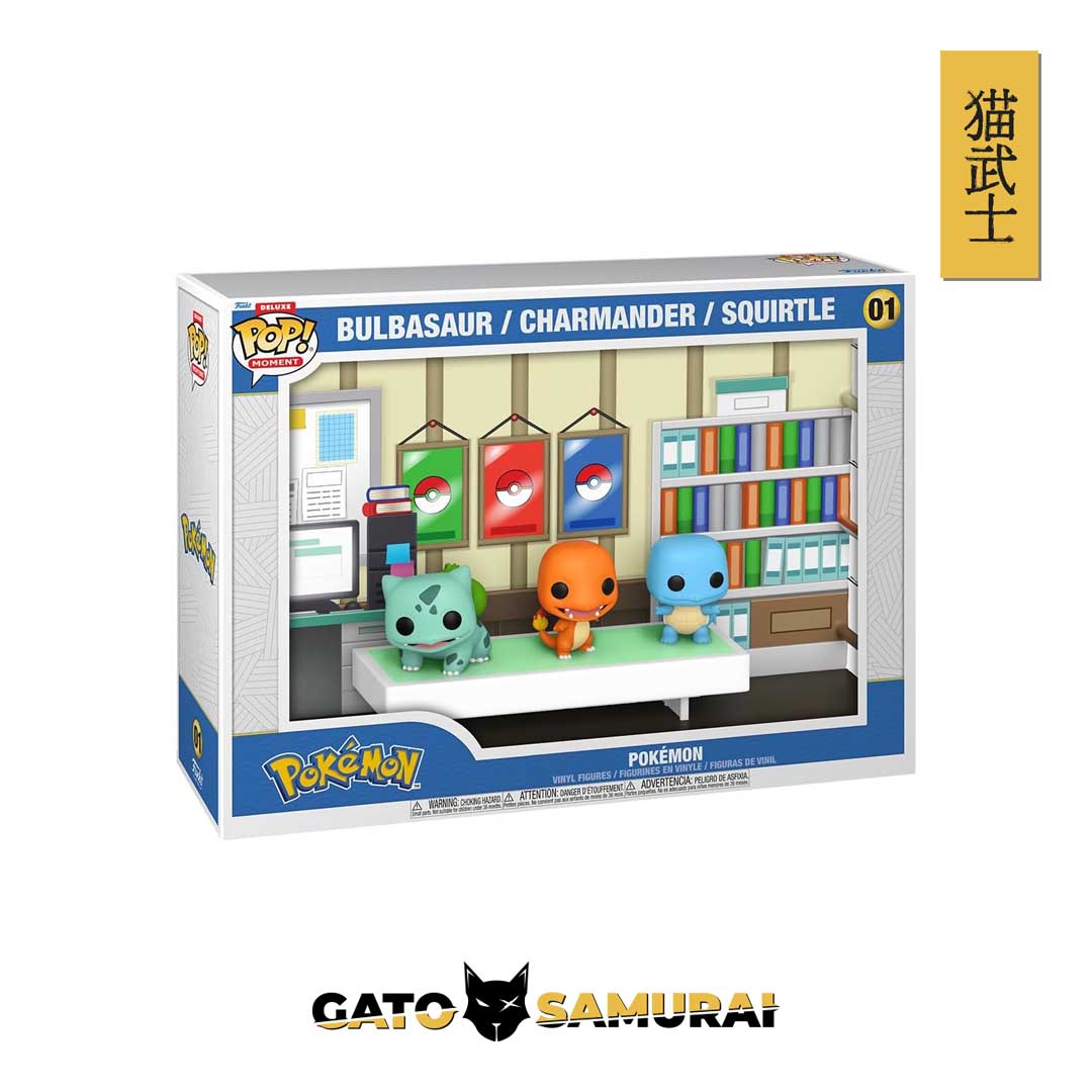 Pokemon Bulbasaur Charmander Squirtle Deluxe Pop! Moment